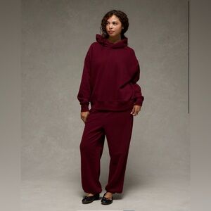 American Eagle Outfitters Burgundy Hoodie and Jogger set